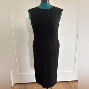 LOFT Classic Black Midi Dress